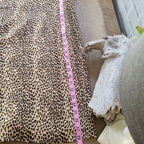 Silk Leapard Print Dress teardrop back - Picture 2 of 8